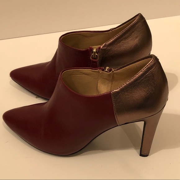Geox Maroon shooties with heels